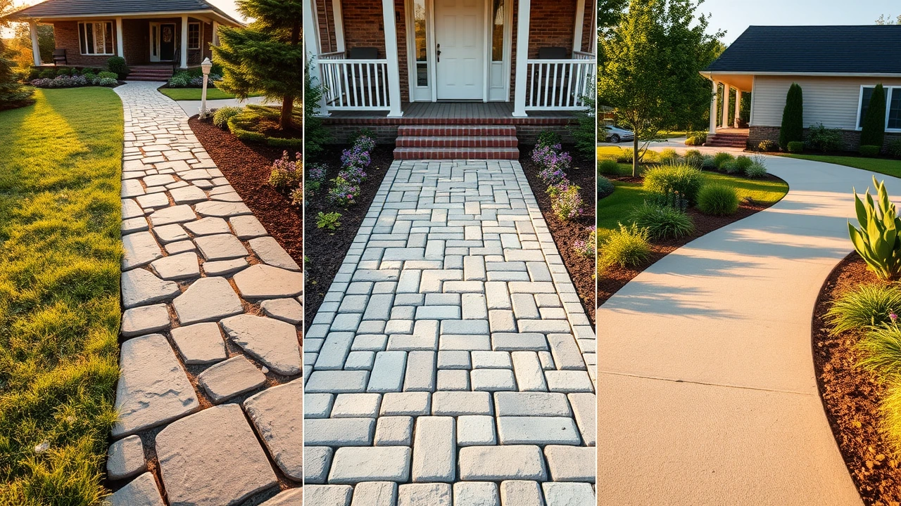 Flagstone vs Pavers vs Concrete Walkways (Ontario, 2026)
